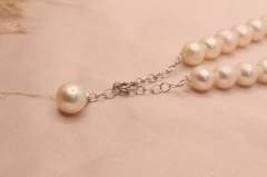 Gümüş Gerçek Inci Kolye Bileklik Küpe Set Classic Serisi 2317