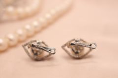 Gümüş Gerçek İnci Kolye Bileklik Küpe Set Classic Serisi 251